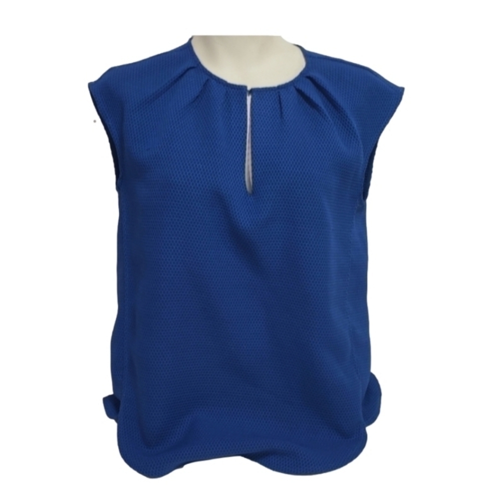 J Crew Blue Sleeveless Blouse